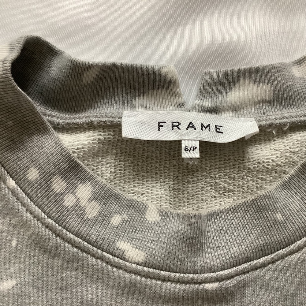 Frame SweatshirtEasy Shirttails Gris Heather Artsy Size Small - Picture 8 of 13